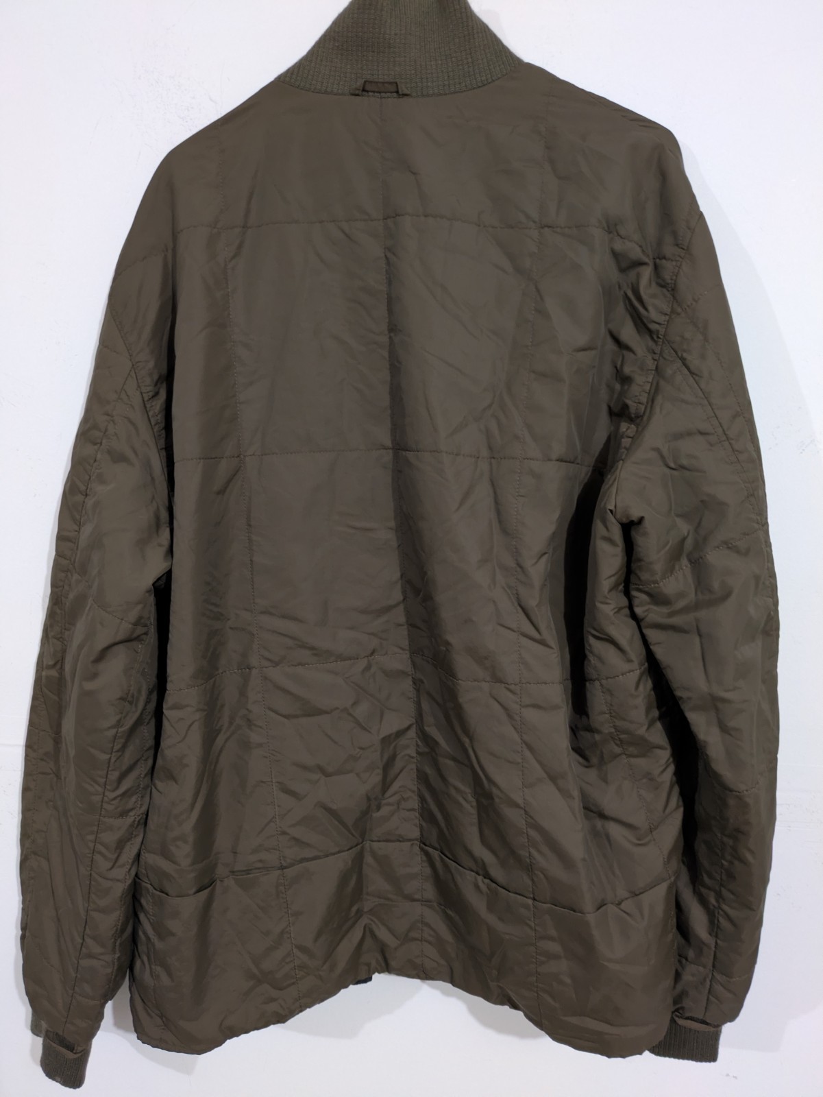 Lacoste Men’s Green Full Zip Stand-Up Collar Bomber Jacket Size 54/6
