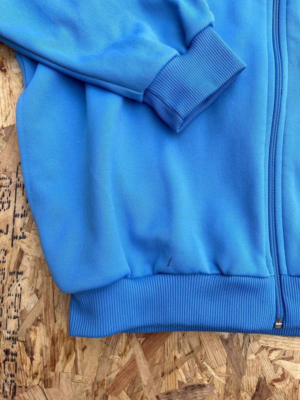 Vintage Adidas Trefoil Track Jacket Sky Blue 80s/90s (Made in Singapore) Size L