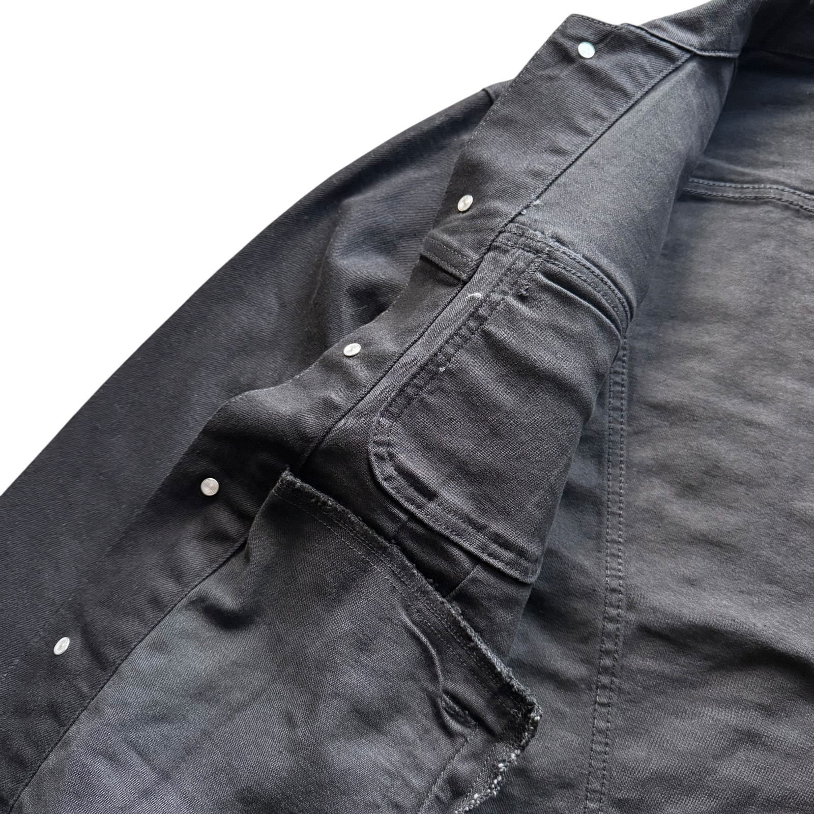 LEE Men’s Black Wash Regular Fit Extreme Motion Rider Trucker Denim Jean Jacket