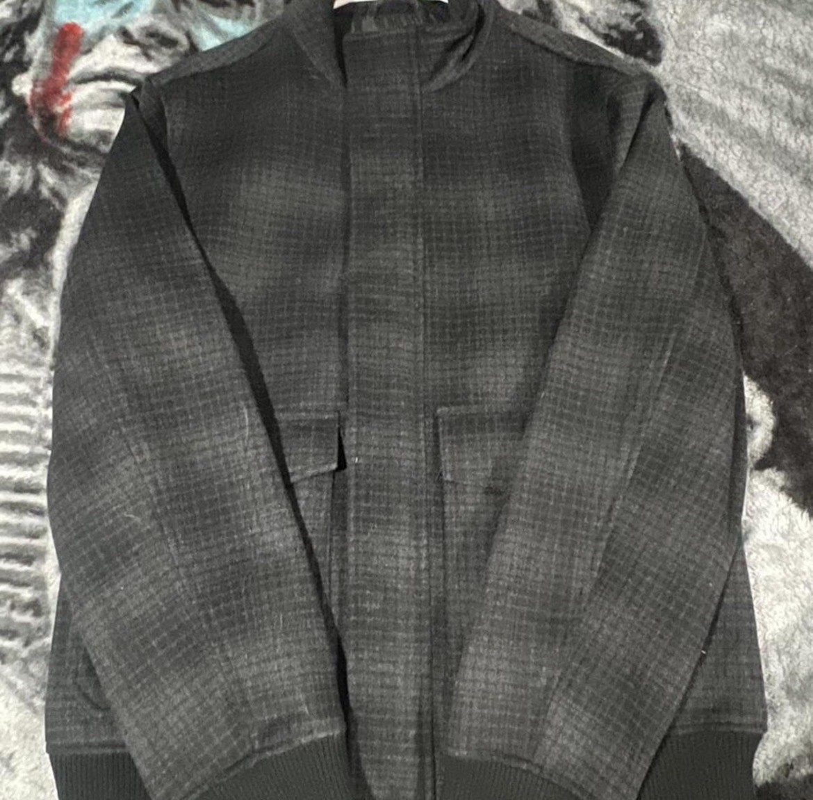 Grey Michael Strahan Modern Fit Jacket Dry Clean Only Wool Blend New No Tag