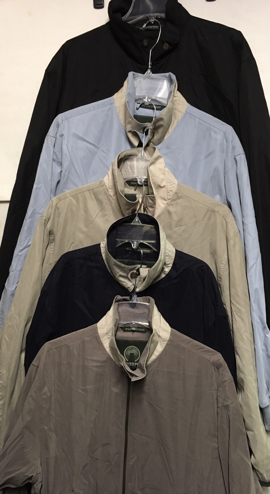 Weatherproof Golf Jacket Garment Company Full Zip All Season Microfiber NWT