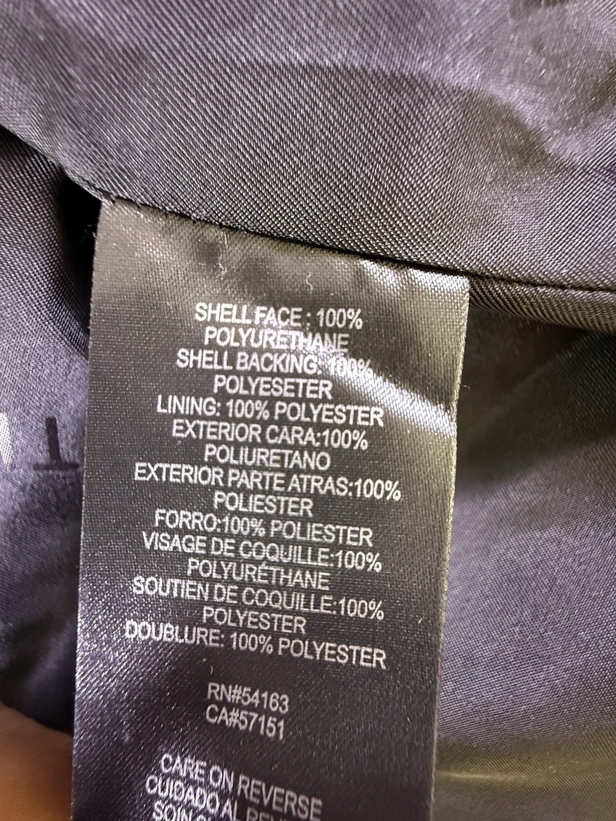 Kenneth Cole Men’s Poly Jacket Size XXL Black Belted NWOT