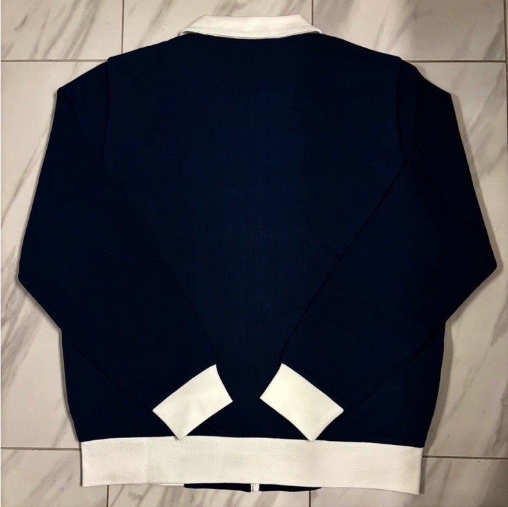 Lacoste Men’s Full Zip Tennis Jacket Navy Blue White $220 New