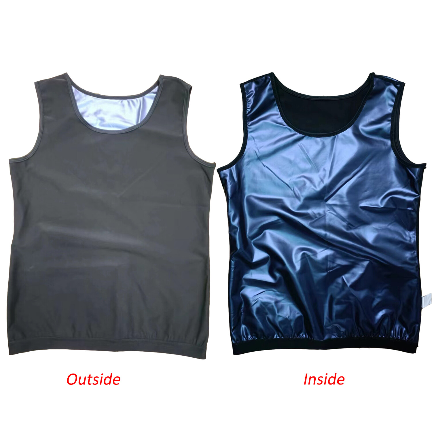 Mens Slimming Body Shaper Sauna Sport Vest Gynecomastia Compress Girdle Tank Top