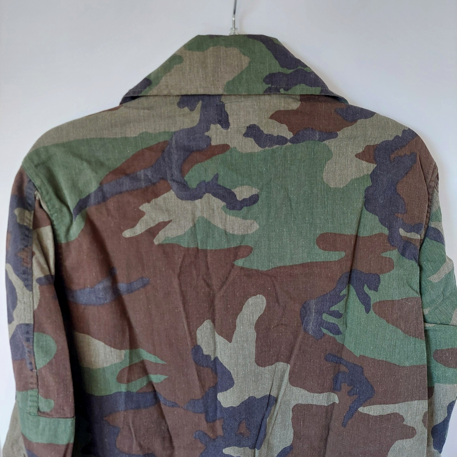Vintage US United States Army Woodland Camouflage Field Jacket Sz Small Regular