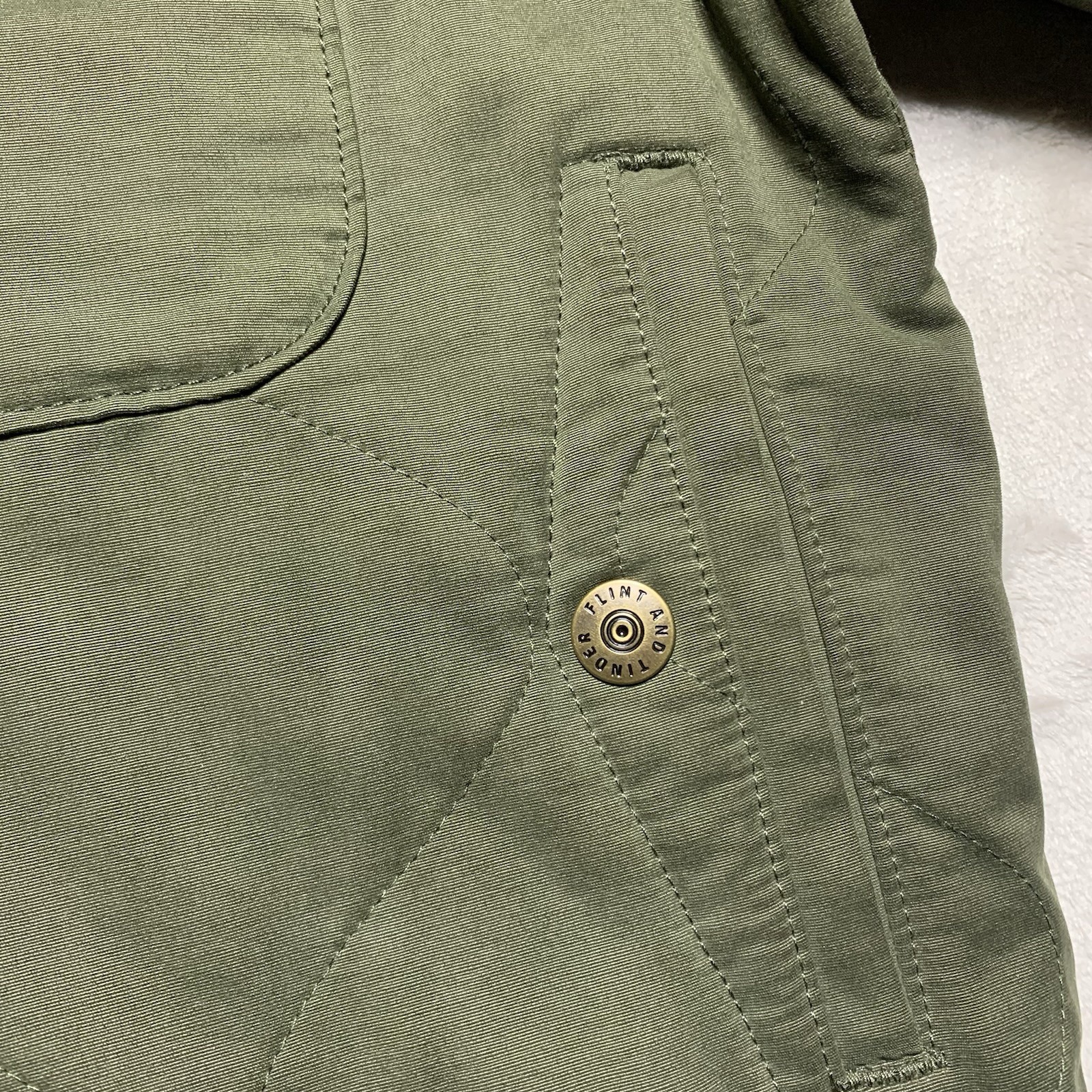 Flint And Tinder Caliber Parka Jacket Men’s M Olive Corduroy Military Huckberry