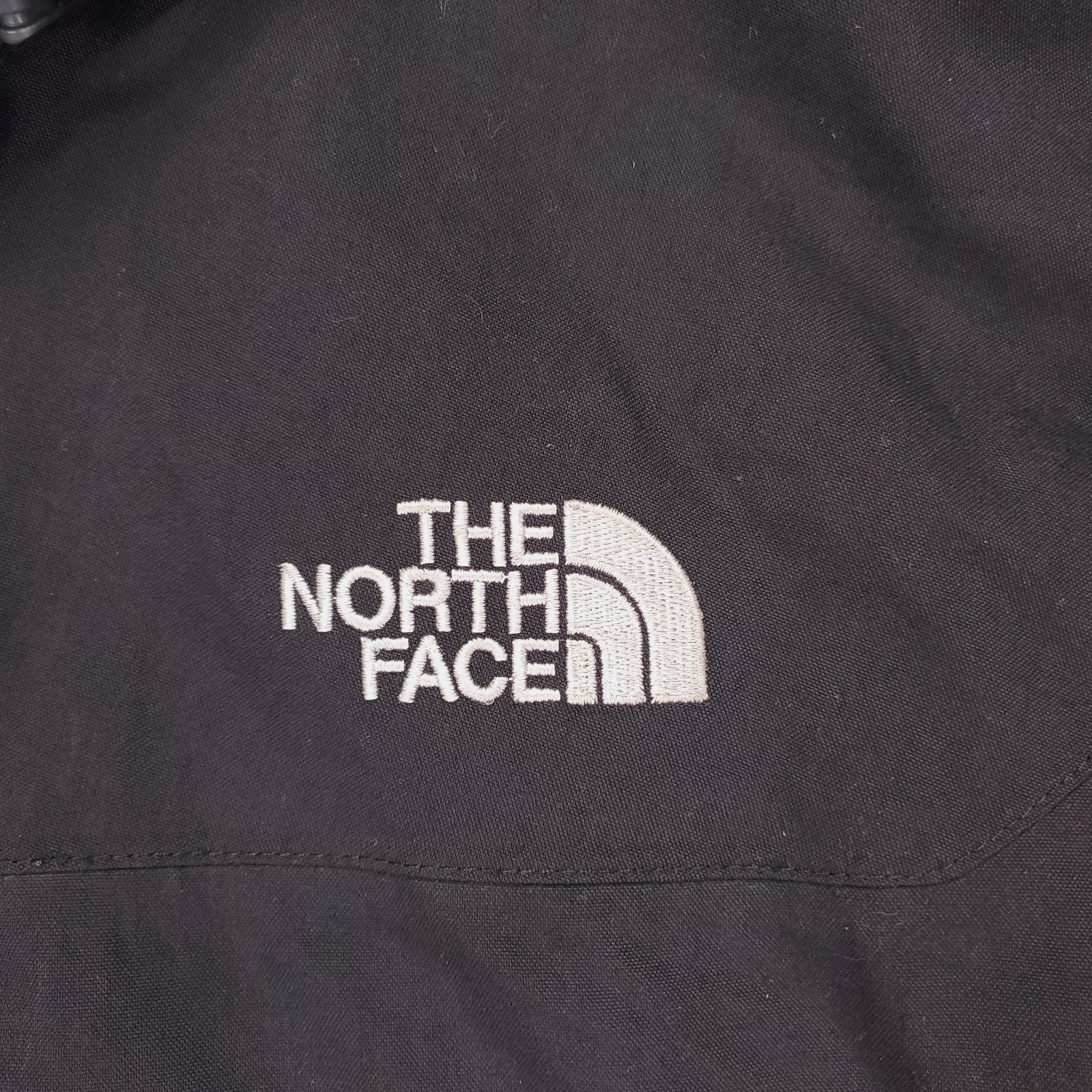 The North Face HyVent Shell Jacket Mens L Black Hooded Outdoor Adventure Gorp