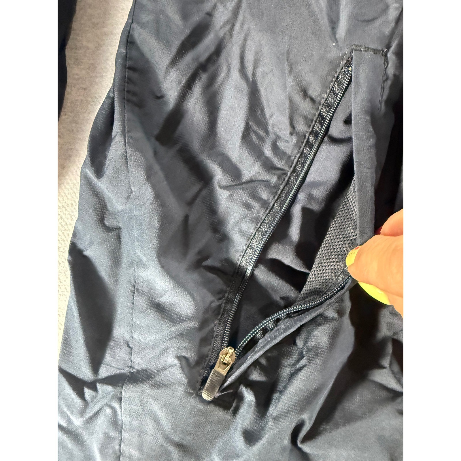 Nike Mens Navy Blue Full Zip Windbreaker Track Jacket Mesh Lined XXL
