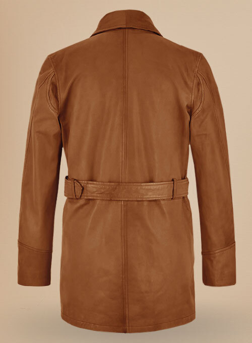 Brad Pitt Legends of the Fall Leather Trench Coat Men’s Winter Best Seller Style