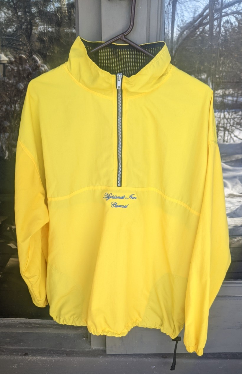 Vantage custom classics men’s/unisex Windbreaker Pullover Highlands Inn Carmel