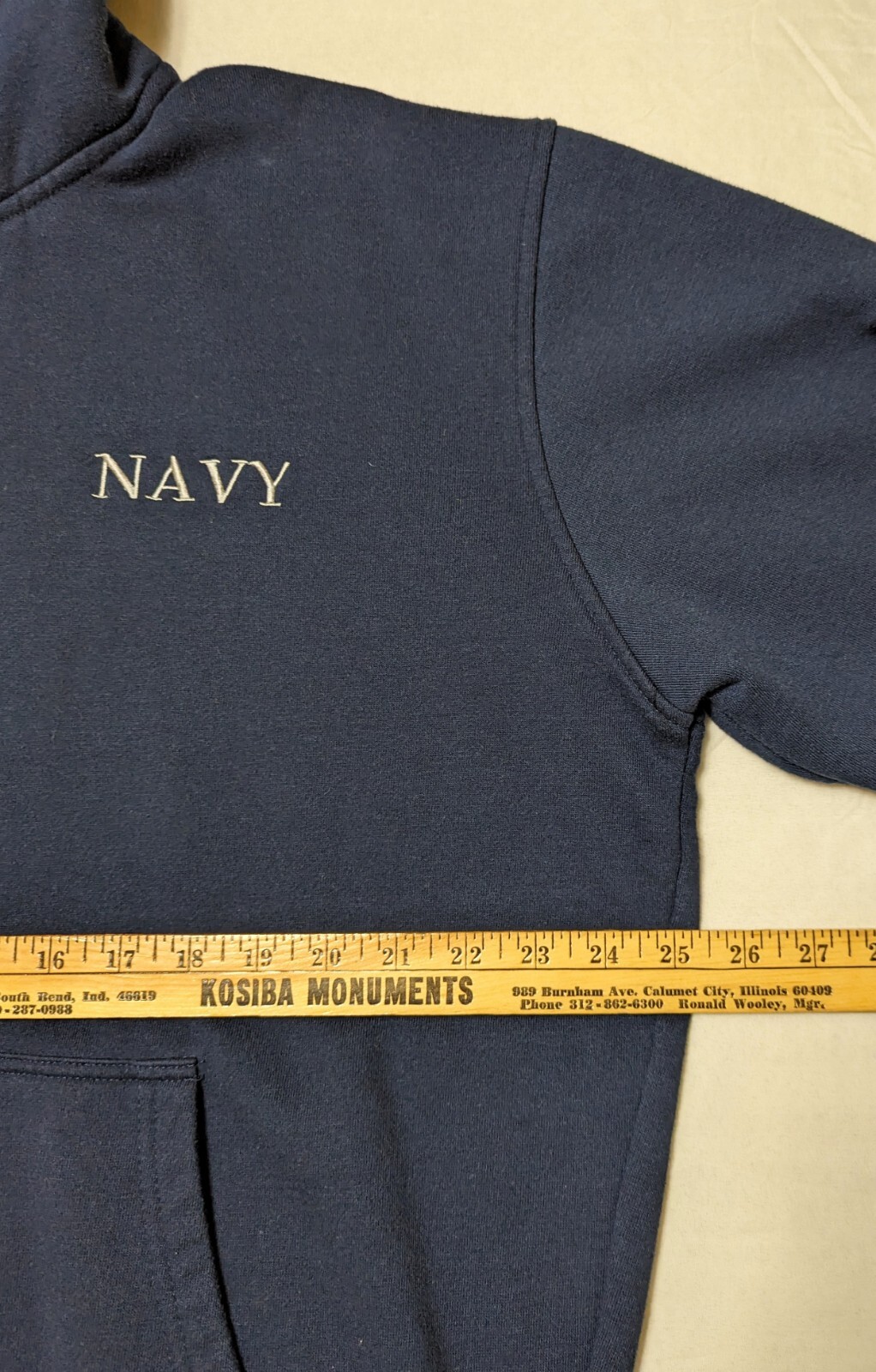 The Bradford Exchange United States US Navy Men’s Size Large Blue Hooded Jacket