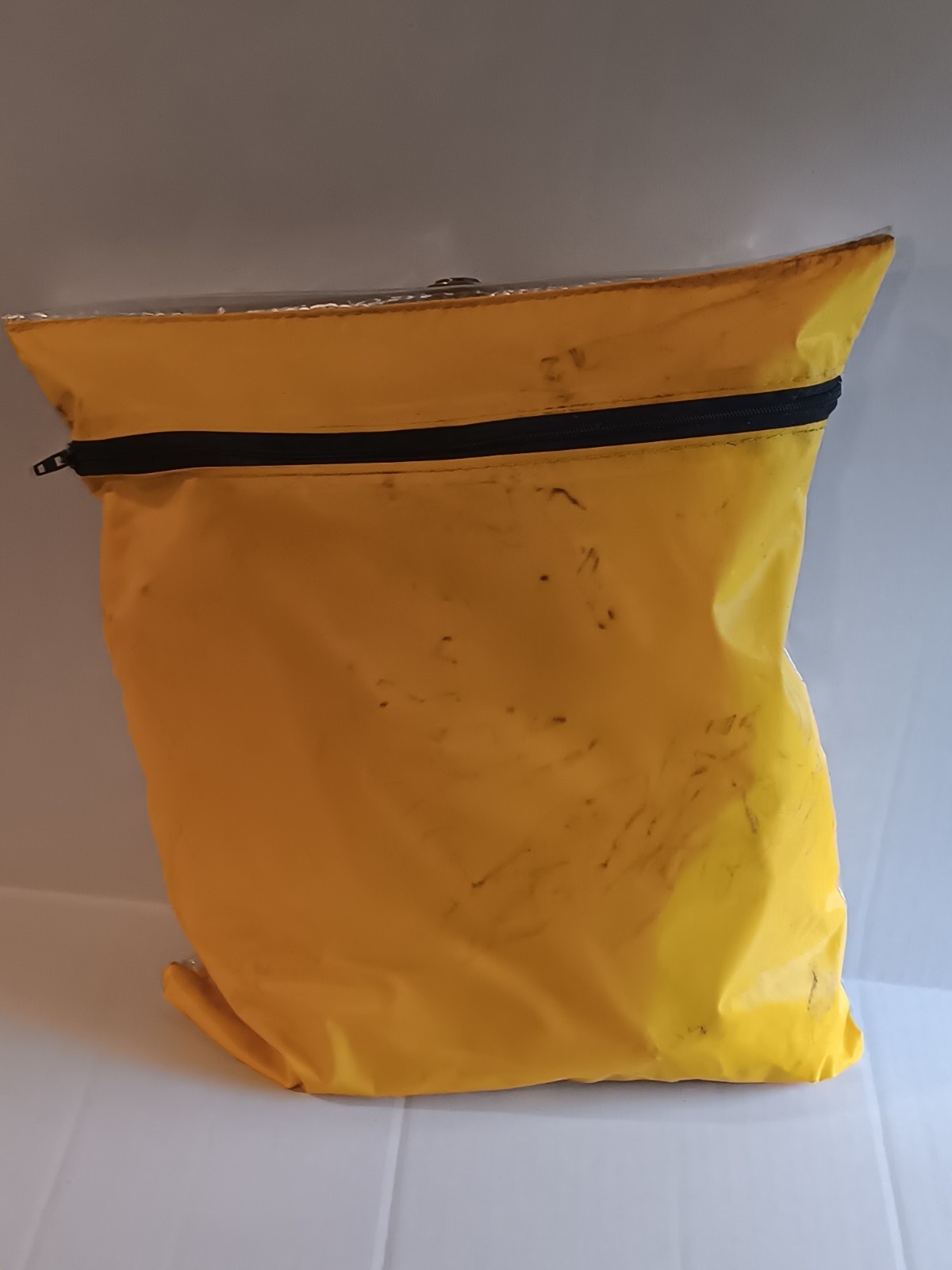 Blue Mountain 1 Piece Polyester Parka Rain Jacket Size M Yellow New