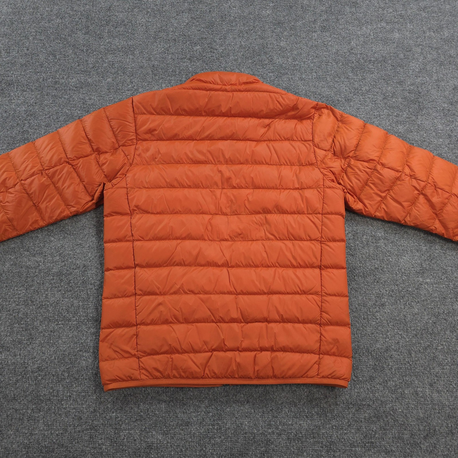 Eddie Bauer Jacket Mens Small Orange Cirruslite Down Puffer Hiking Outdoors