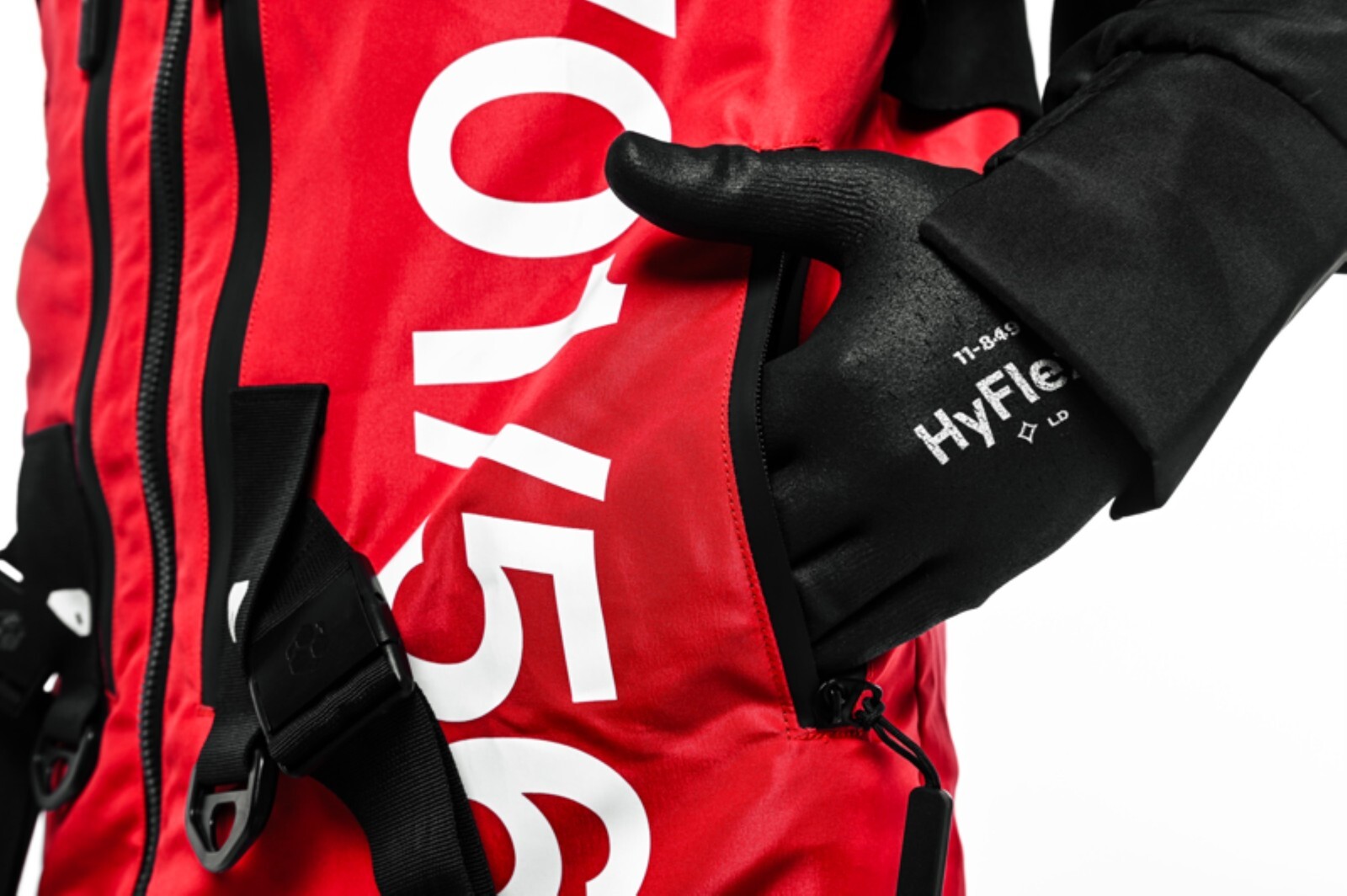 Men’s Red Light Weight Jacket Hoodie Full Zip Machine56 FL_V1A-2[DT.VER]