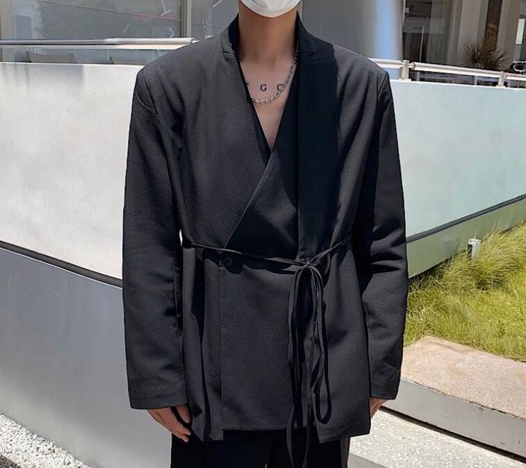 Hot Men’s Fashion V Neck Long Sleeve Loose Suit Coats Jacket Tops Party Prom New