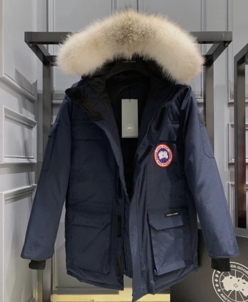 🔥Free Shipping Canada Goose 08 Men’s Expedition Parka Blue Down Jacket