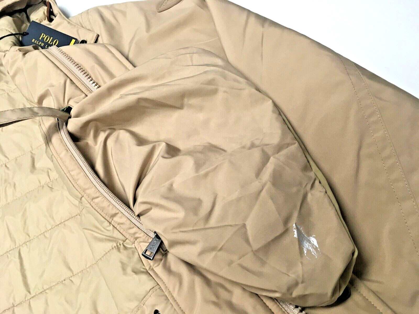 Polo Ralph Lauren Packable Waterproof Rain Insulated Walking Jacket Marsh Coat