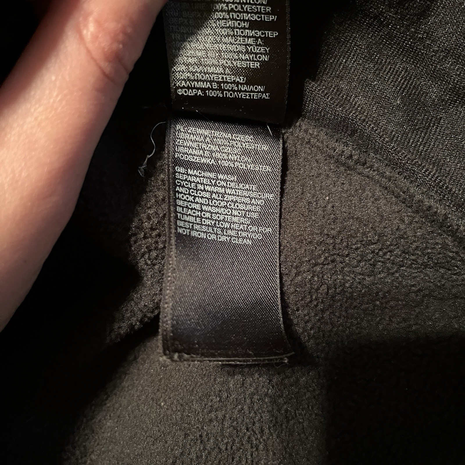 The North Face Denali Fleece Jacket M Black Zip Midweight Unisex Adults