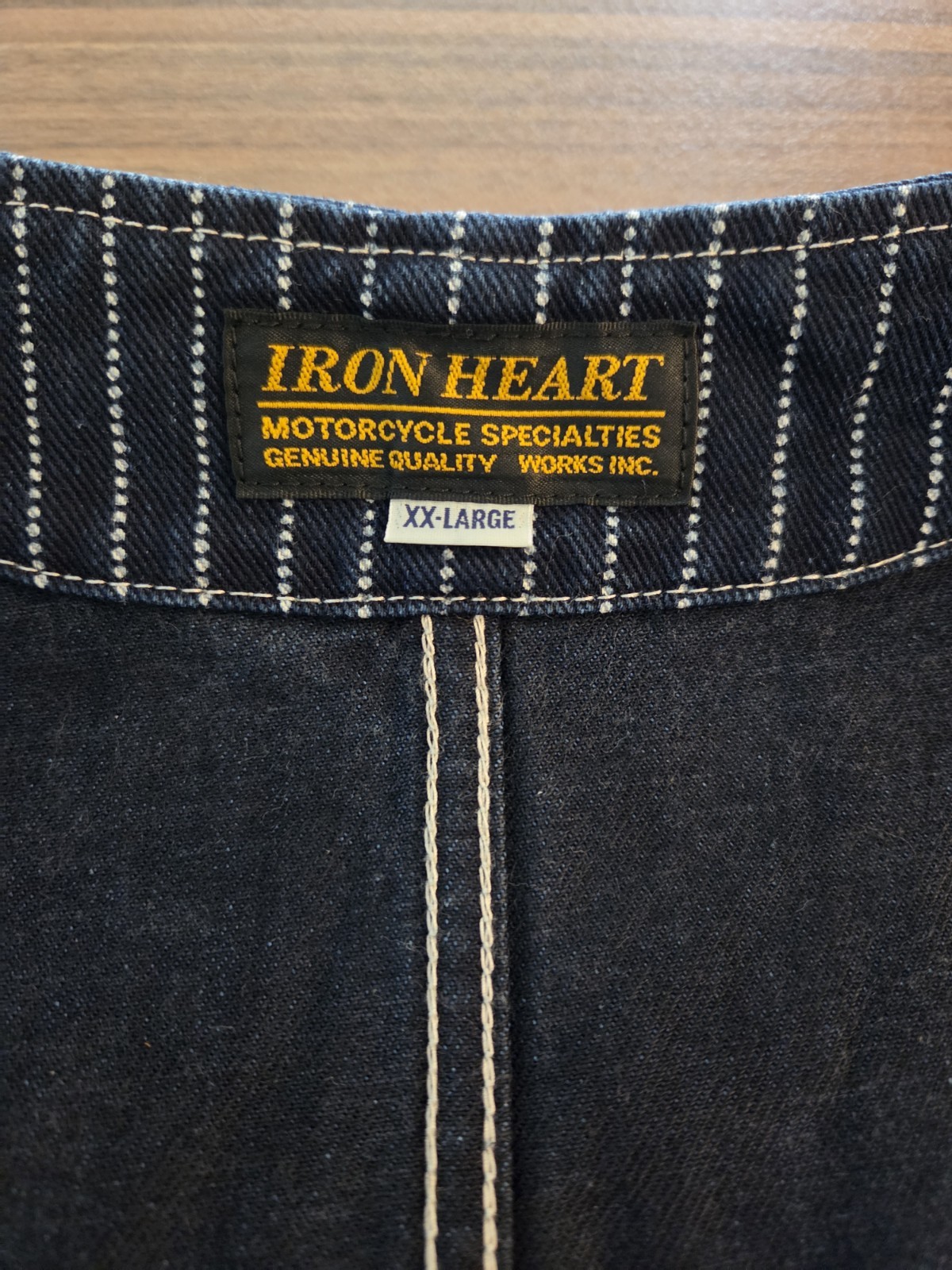 Iron Heart Wabash Indigo Hunting Vest, Size XXL, Made In JAPAN