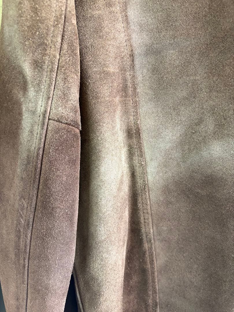 Schott N.Y.C Suede Leather Jacket Blouson Coat Men 40 Brown