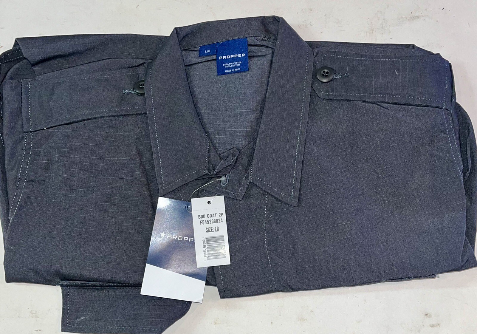 Propper BDU Coat Mens Size Large Regular F545438024 Gray NWT