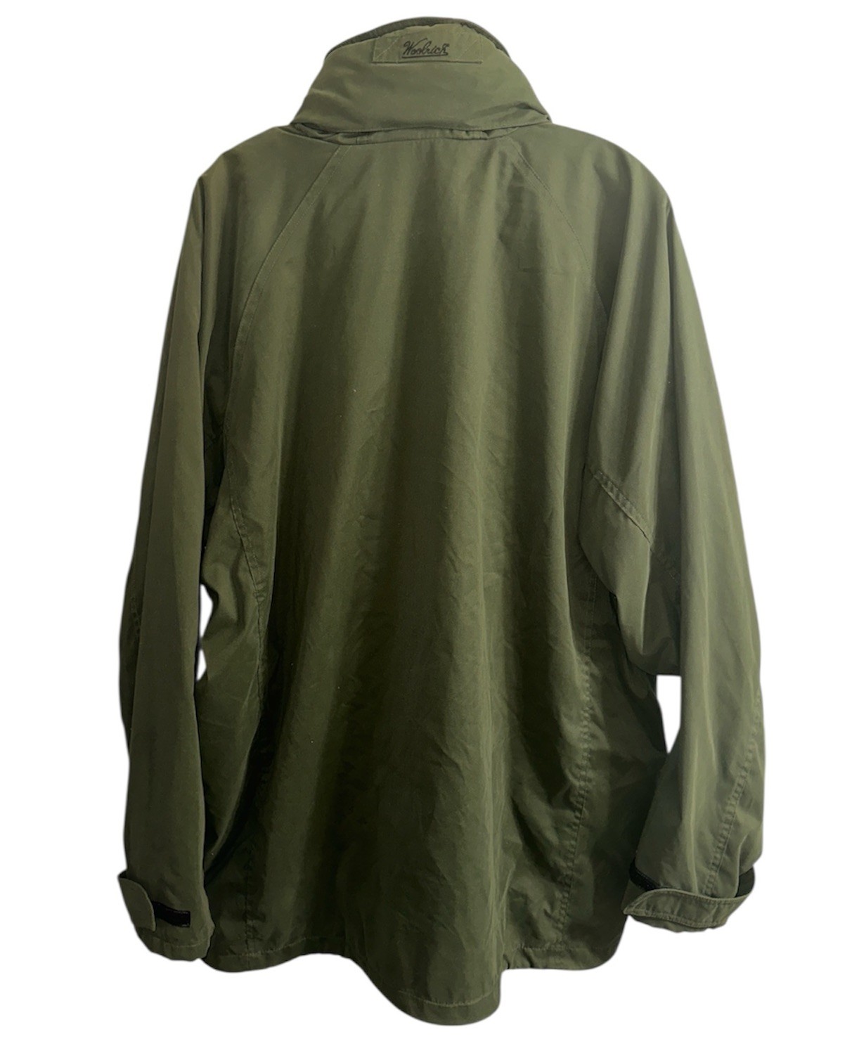 Woolrich Utility Field Rain Jacket Mens XL Green Mesh Lined Lightweight Vintage