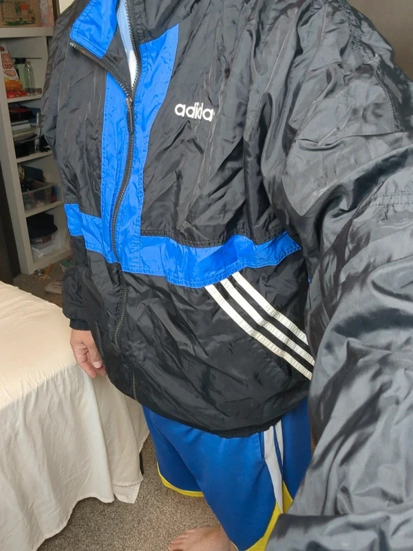 adidas windbreaker jacket xl