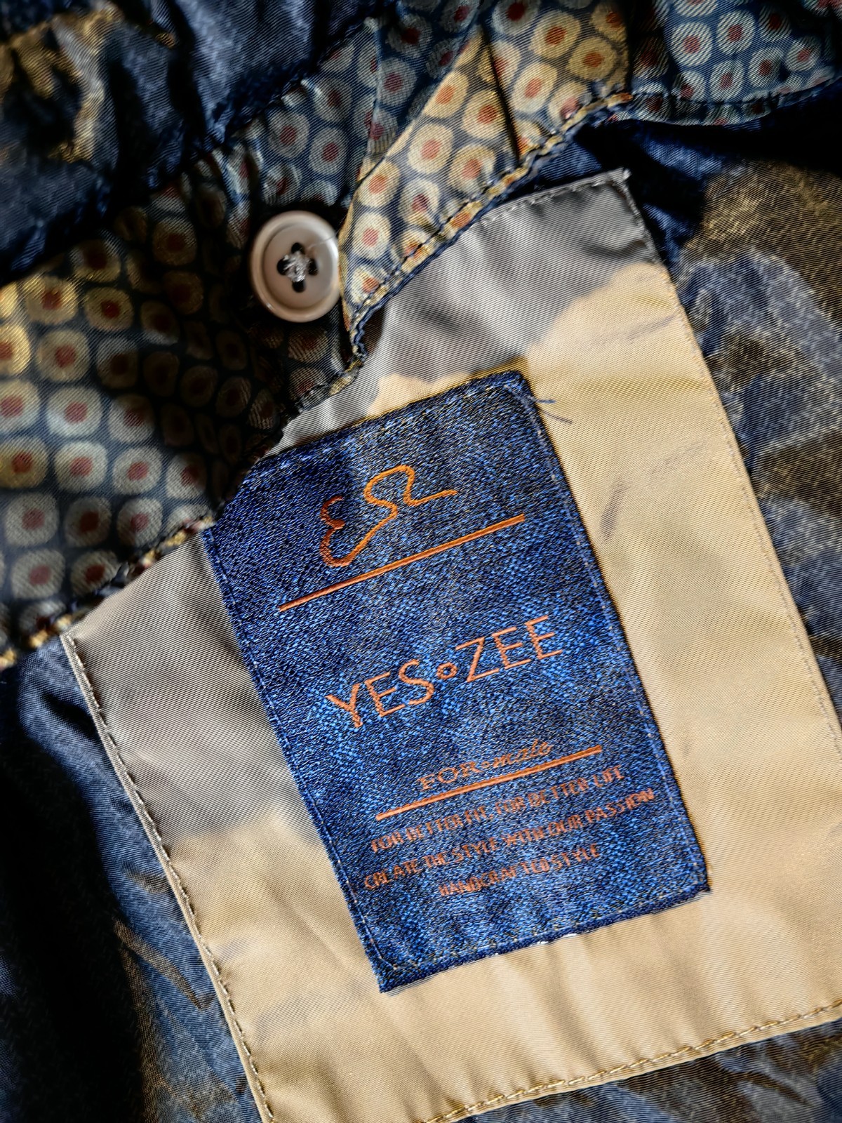 Yes-Zee Men Jacket/Coat size 2XL Fit US L-XL Gray Polyester Urban Chic