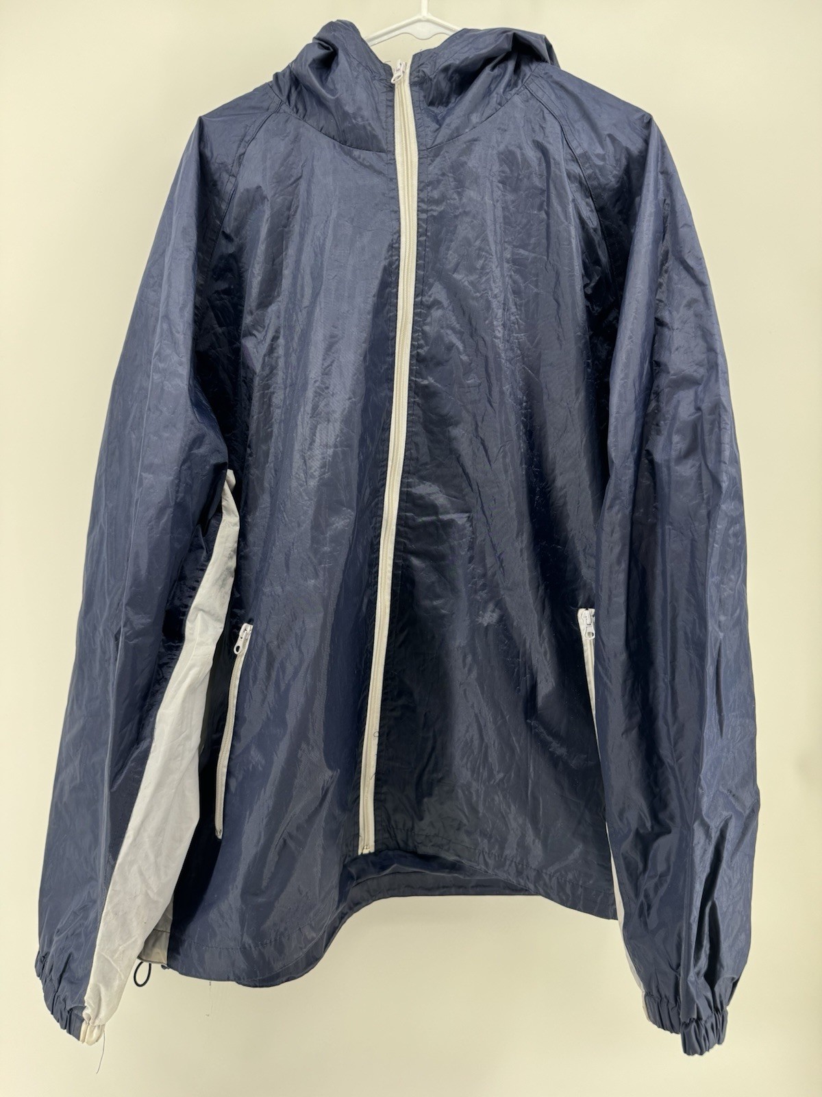 LU Lines Uomo 100 Percent Poly Hooded Rain Jacket Size 3X