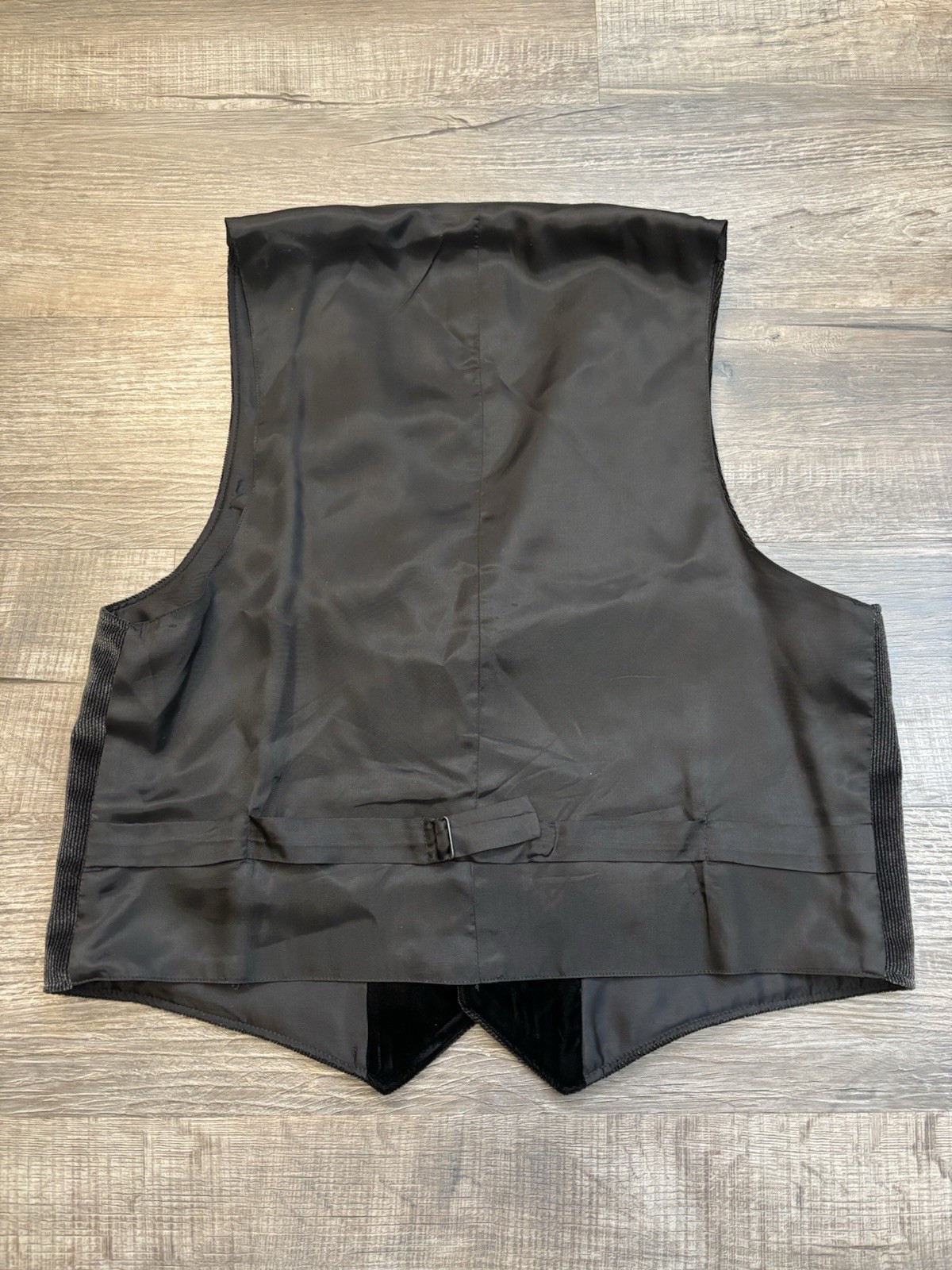 WAH Maker Vest Men’s LG Corduroy Black Made In USA Western C40