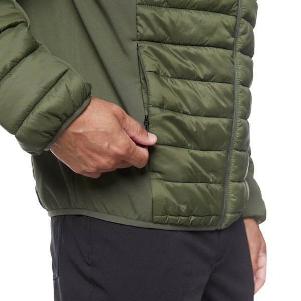 size S-XXL Merrell Mens Hooded Mixed Media Puffer Softshell Jacket , Nwt