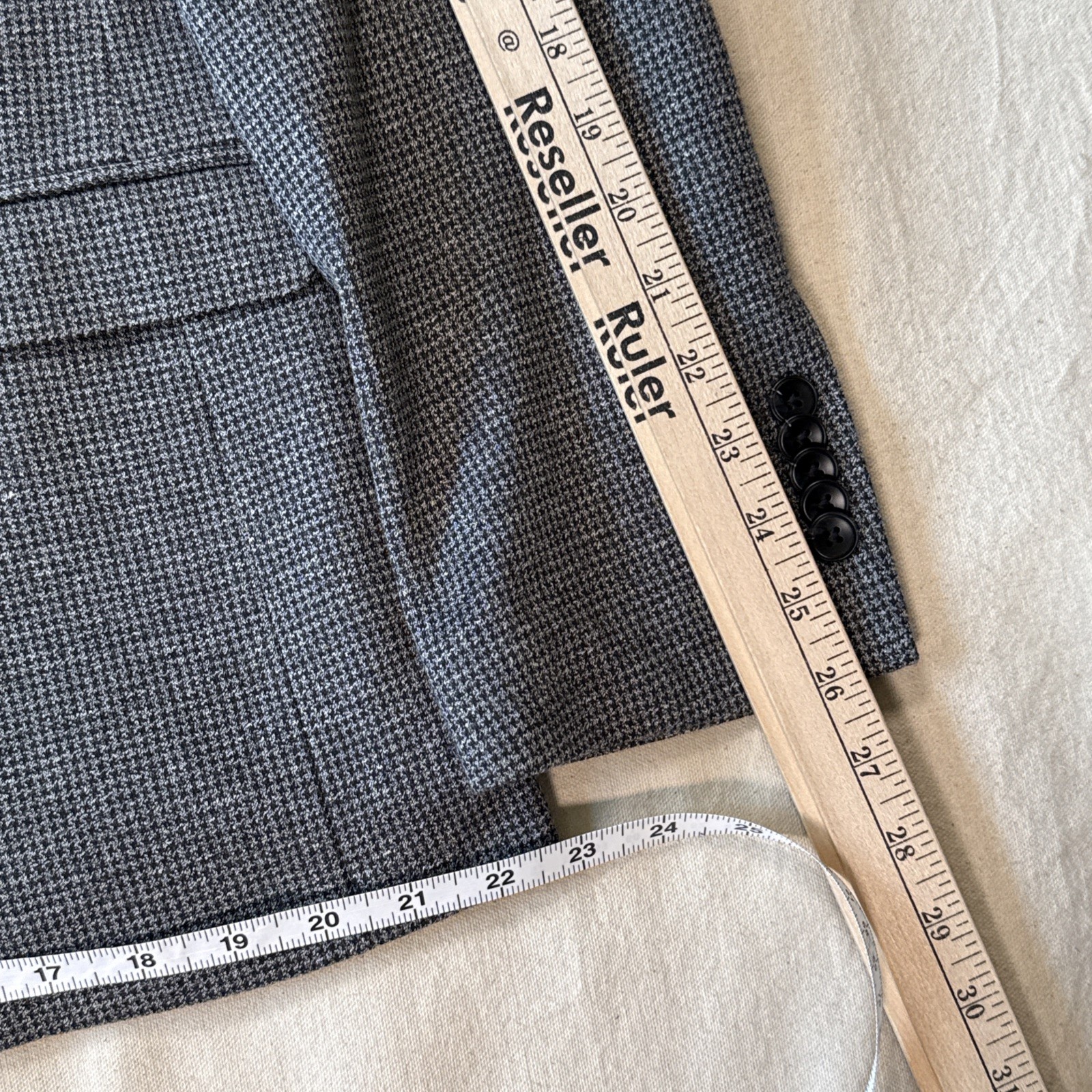 Soul of London Grey Blazer Double Lining Zip In Insulated Vest