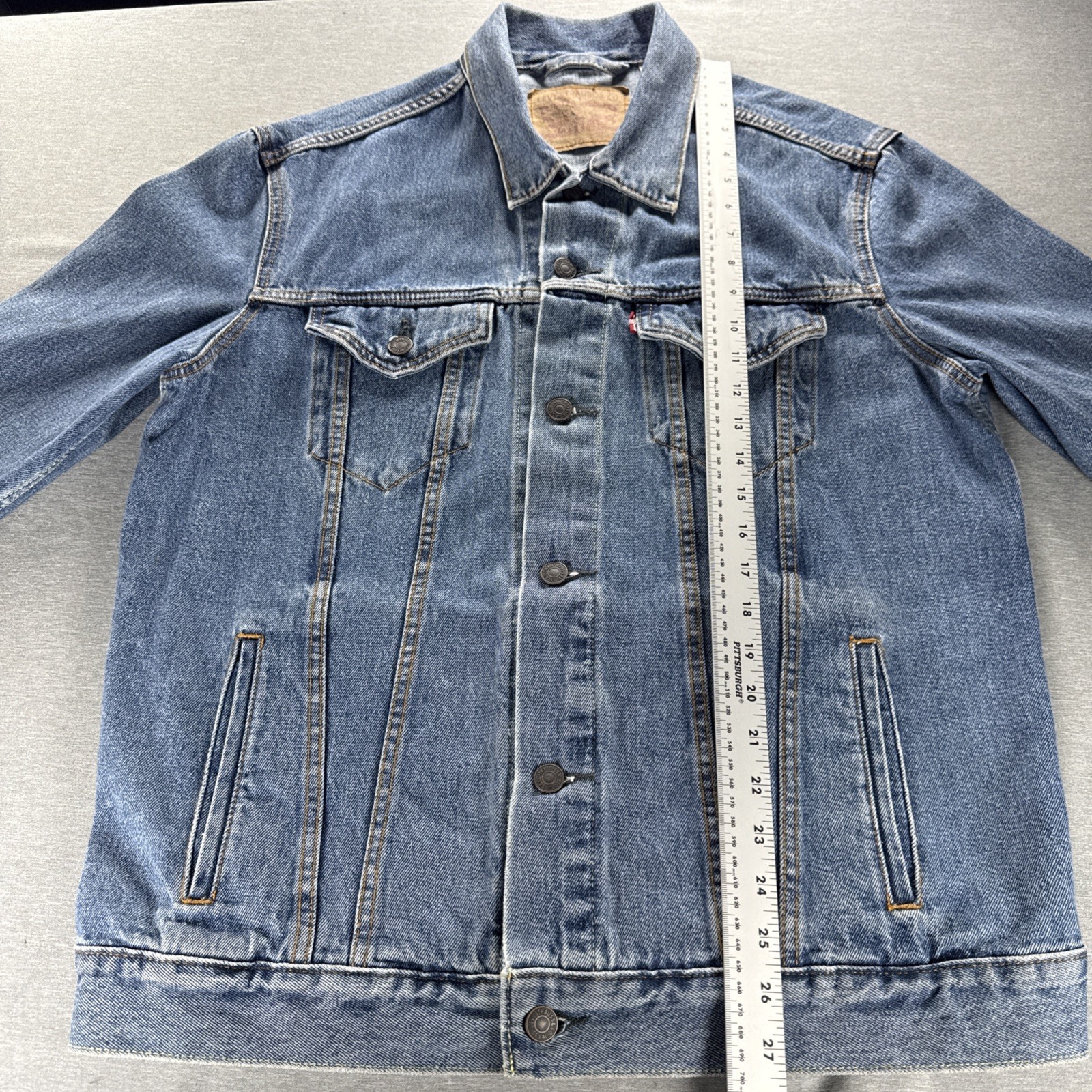 Levi’s Strauss Denim Jacket Men Trucker 72334 Large Button Up Classic Western