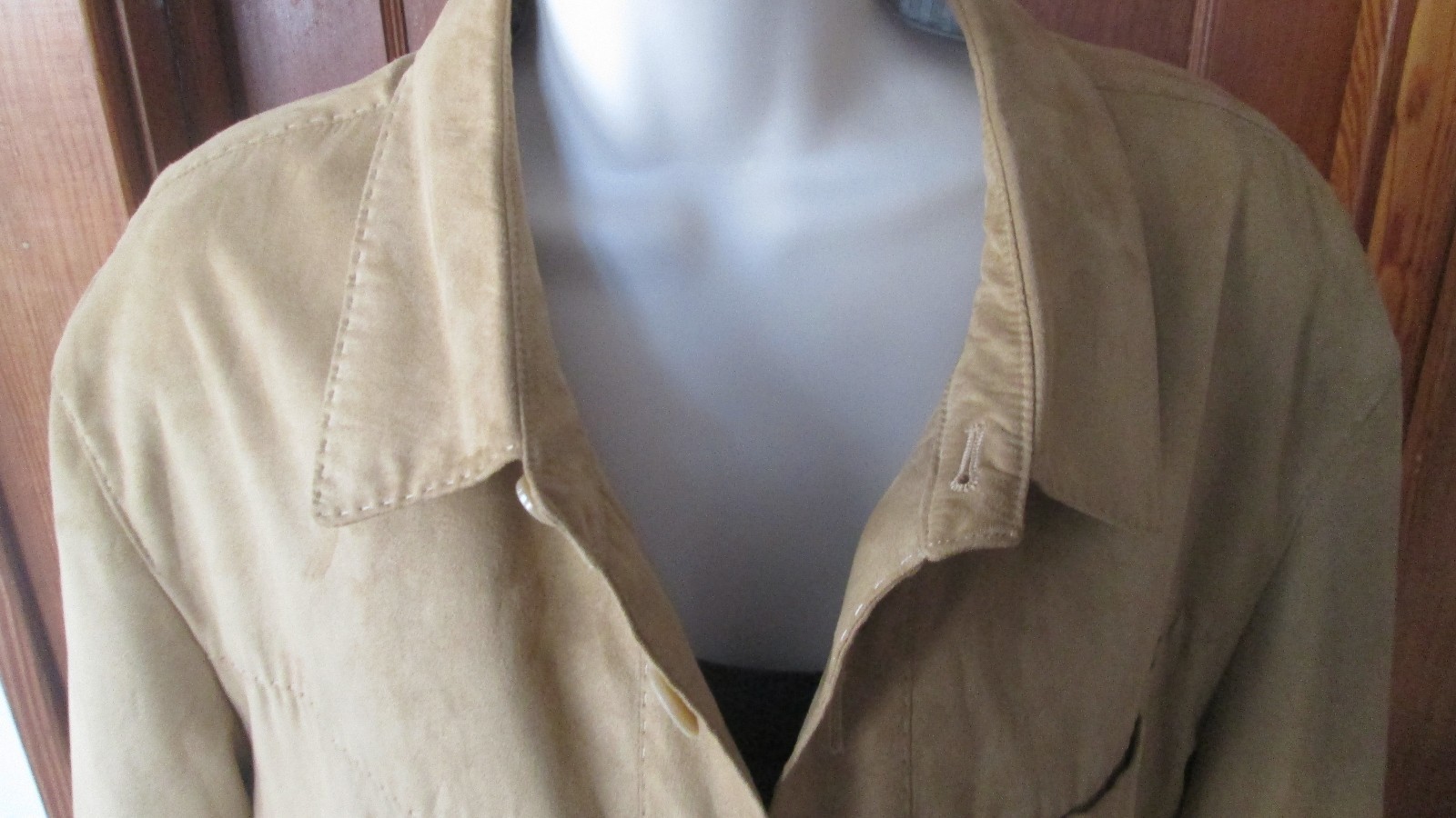 Calderoni Giubbino Cotone [Skin] Tex Men’s Suede Leather Jacket Size 52/52R