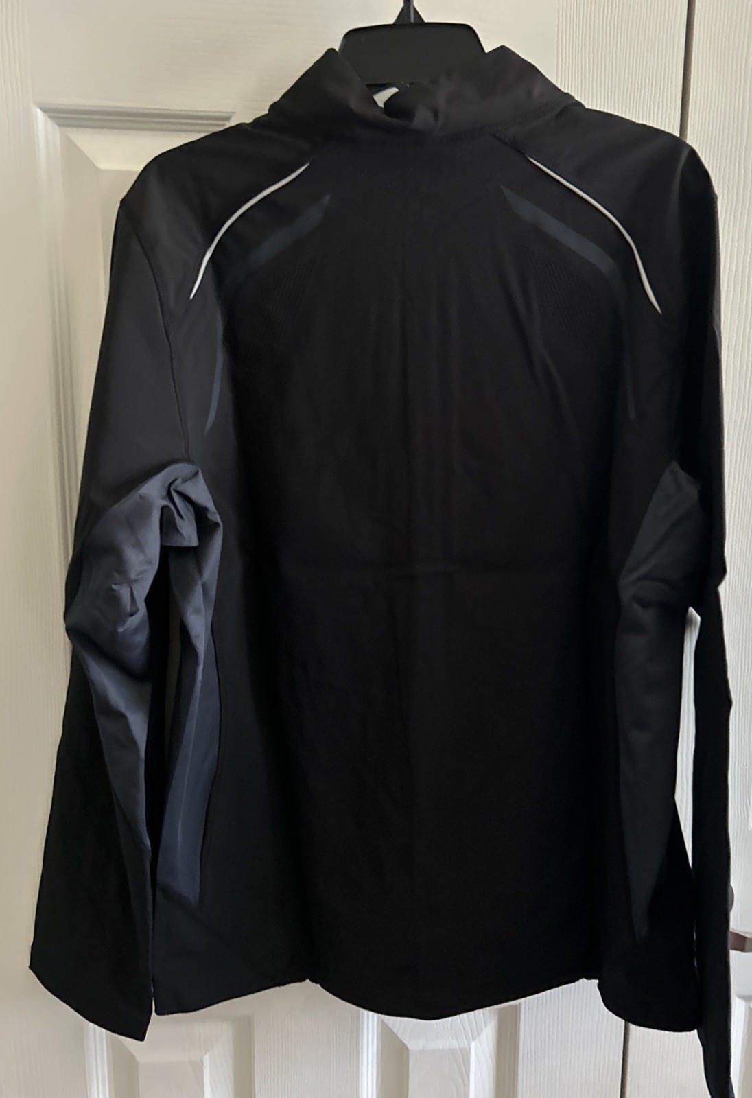 North End Sports Mens Black Full Zip Modern Fit Audio Port Jacket Size M