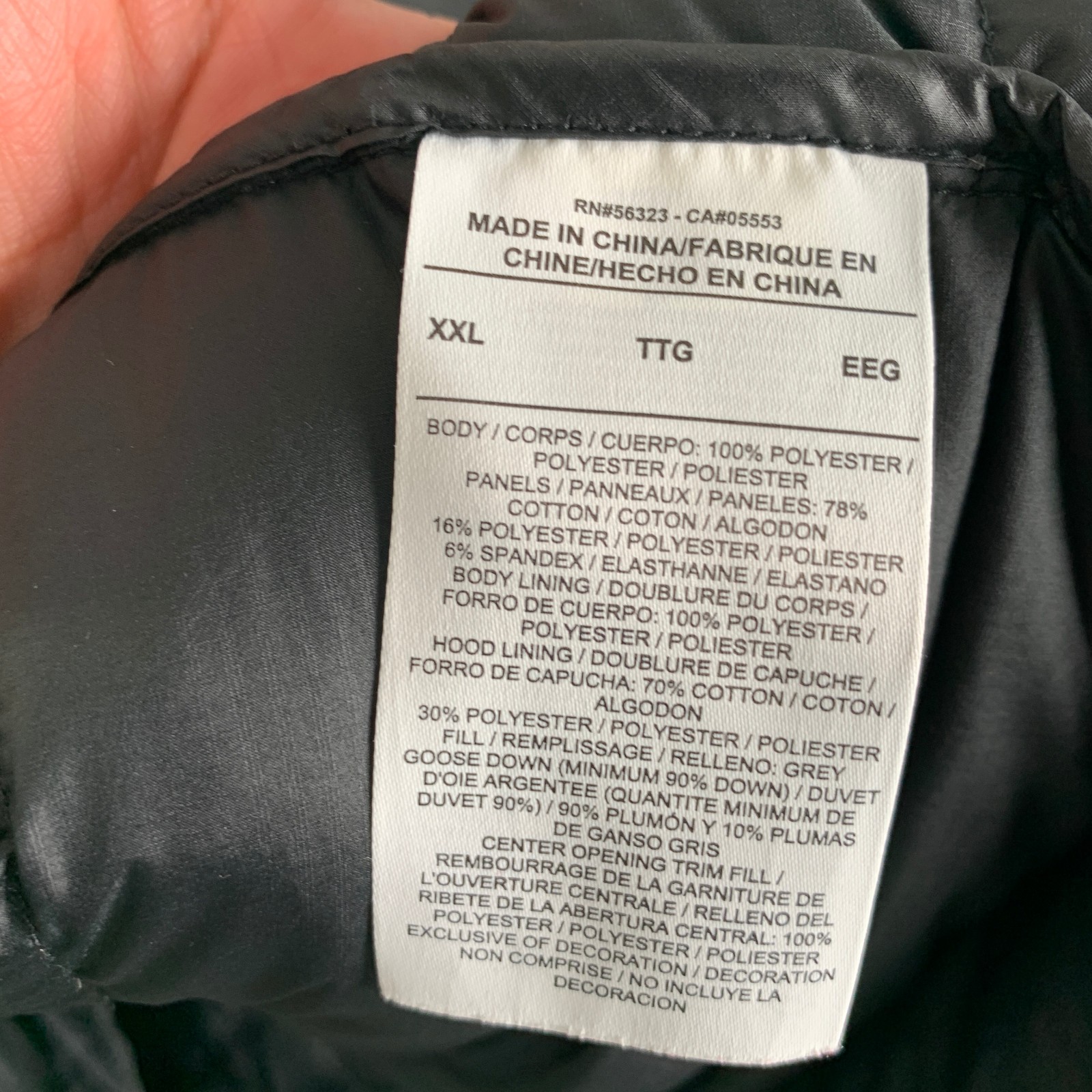 Nike Aeroloft 800 Down Jacket Men 2XL NSW Tech Fleece Black Hooded Full Zip