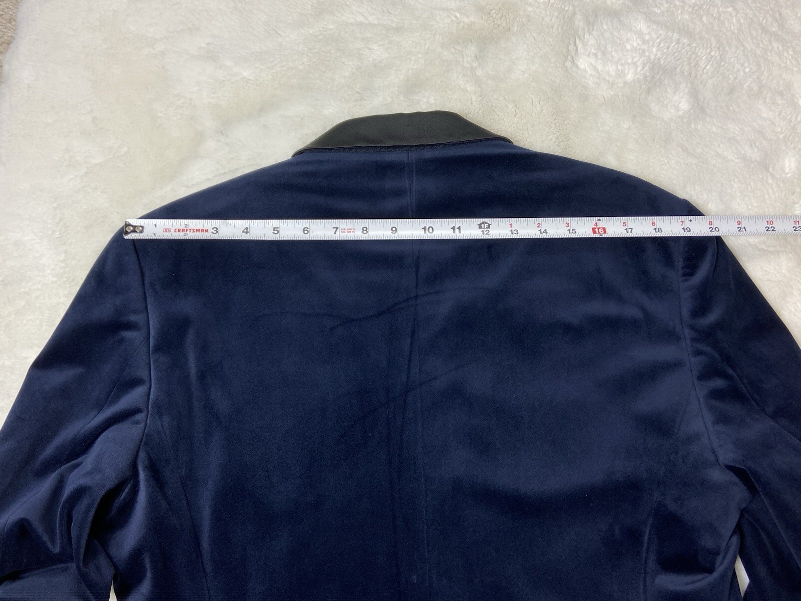 Zara Man Navy Velvet Blazer Jacket Tuxedo Men Dinner Evening Tux – Size 44 EUC