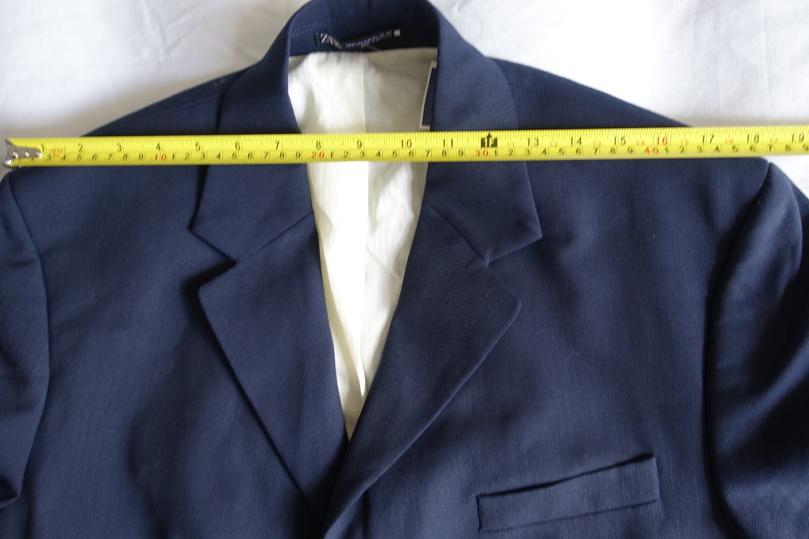 NWT ZARA MAN Black Suit Jacket 3 Button Front Size 38-40