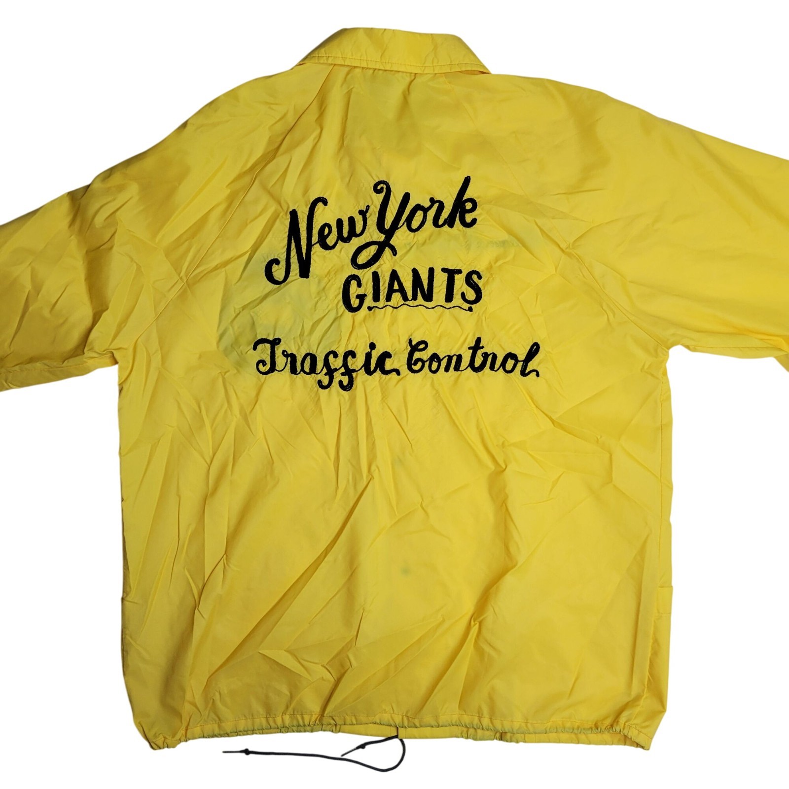 Vintage Duckster Men’s XL Yellow Jacket Custom New York Giants Traffic Control