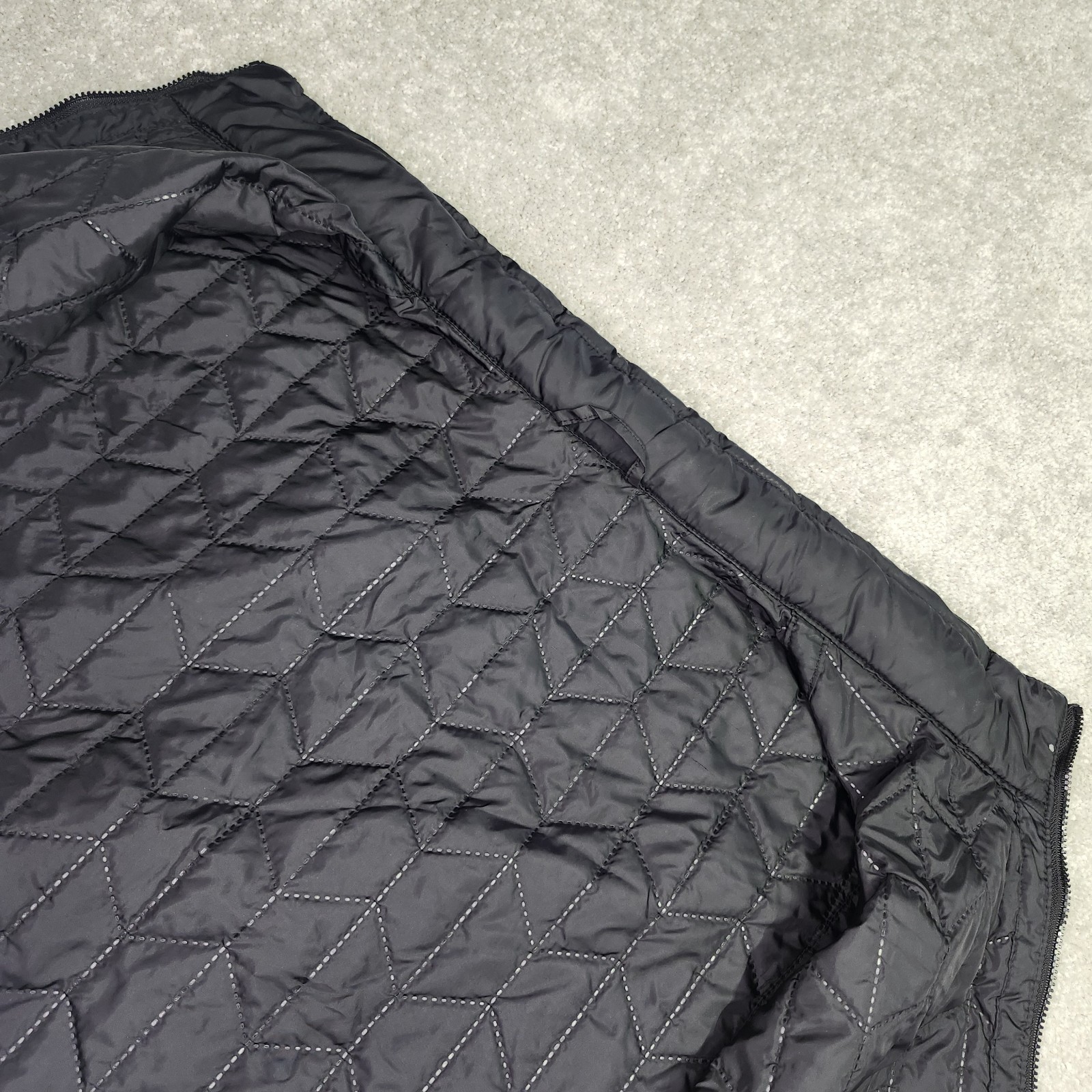 BUGATCHI Quilted Vest Men’s XXL Black Hooded Packable Hood Full Zip UOMO
