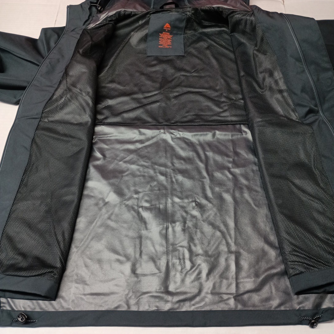 Ozark Trail Rain Jacket Men’s Size XL Gray Stone Waterproof Hooded Lined Pockets