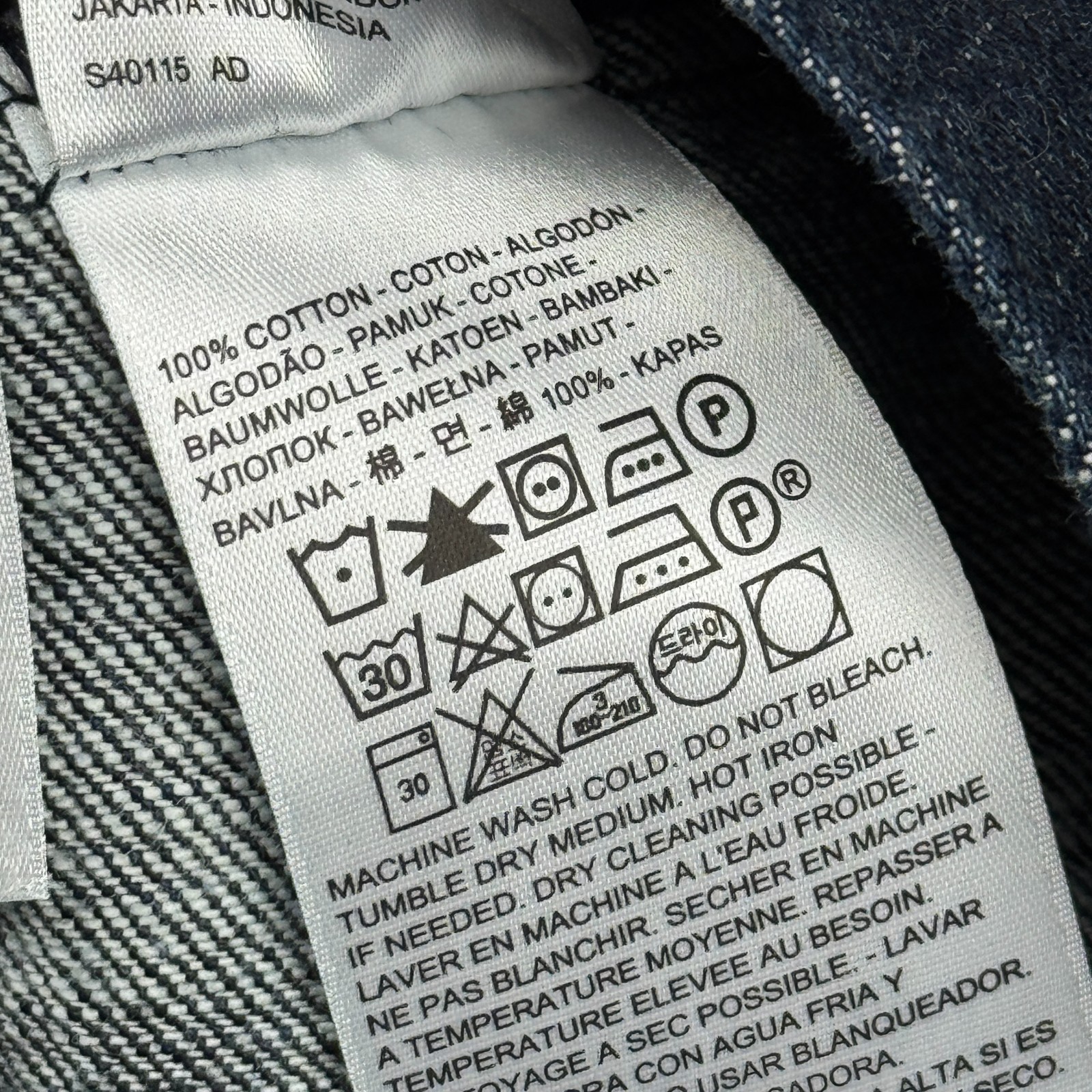 Levi’s Denim Jacket Medium Mens Blue Trucker Western Rodeo Classic Denim