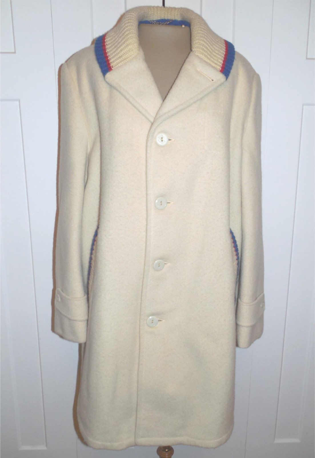 Vintage LAKELAND SPORTSWEAR 1964 Olympics Team Wool Parade Coat Innsbruck – 40