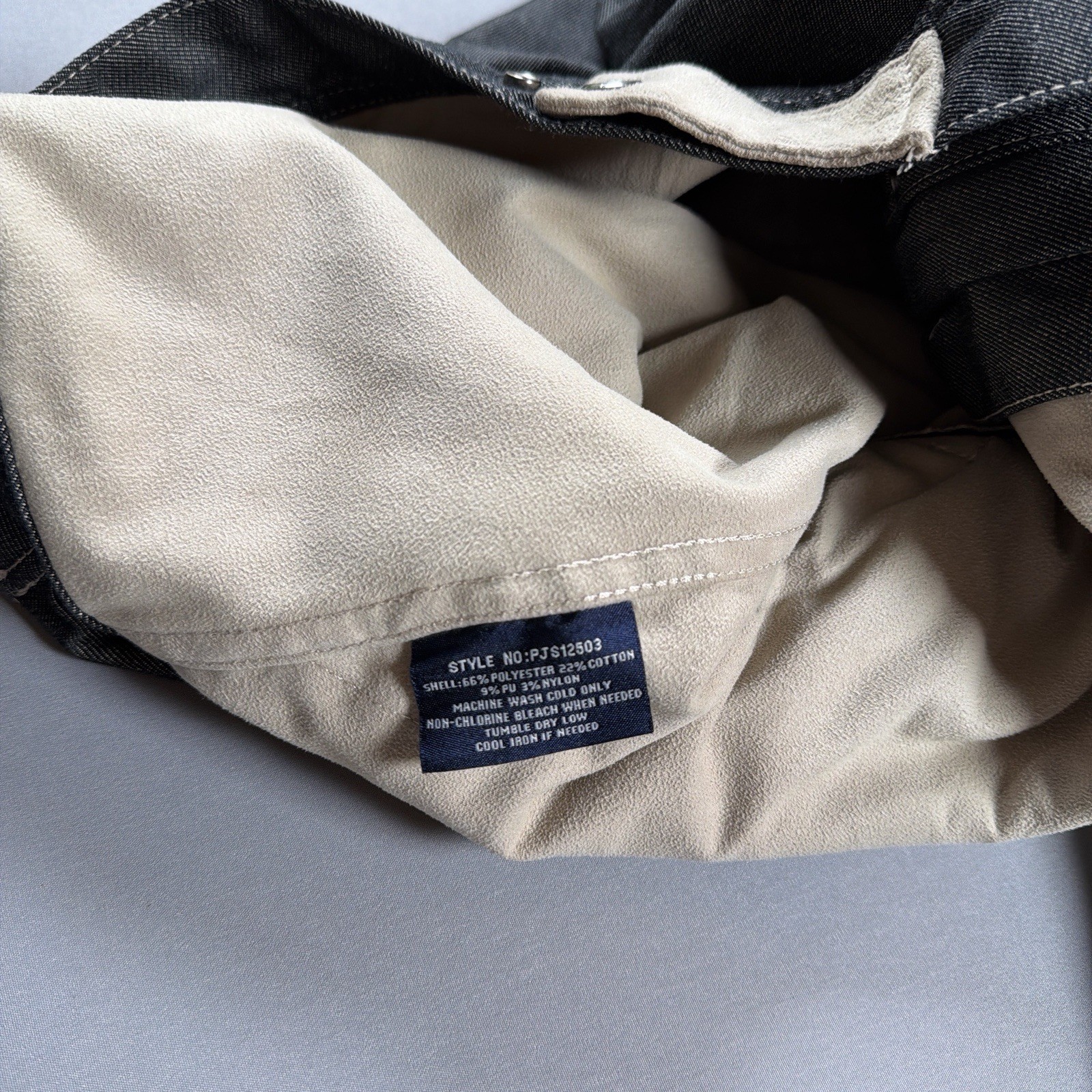 VTG Phat Farm Y2K Two Tone Denim Colorblock Chore Jacket Workwear Hip Hop XXXL