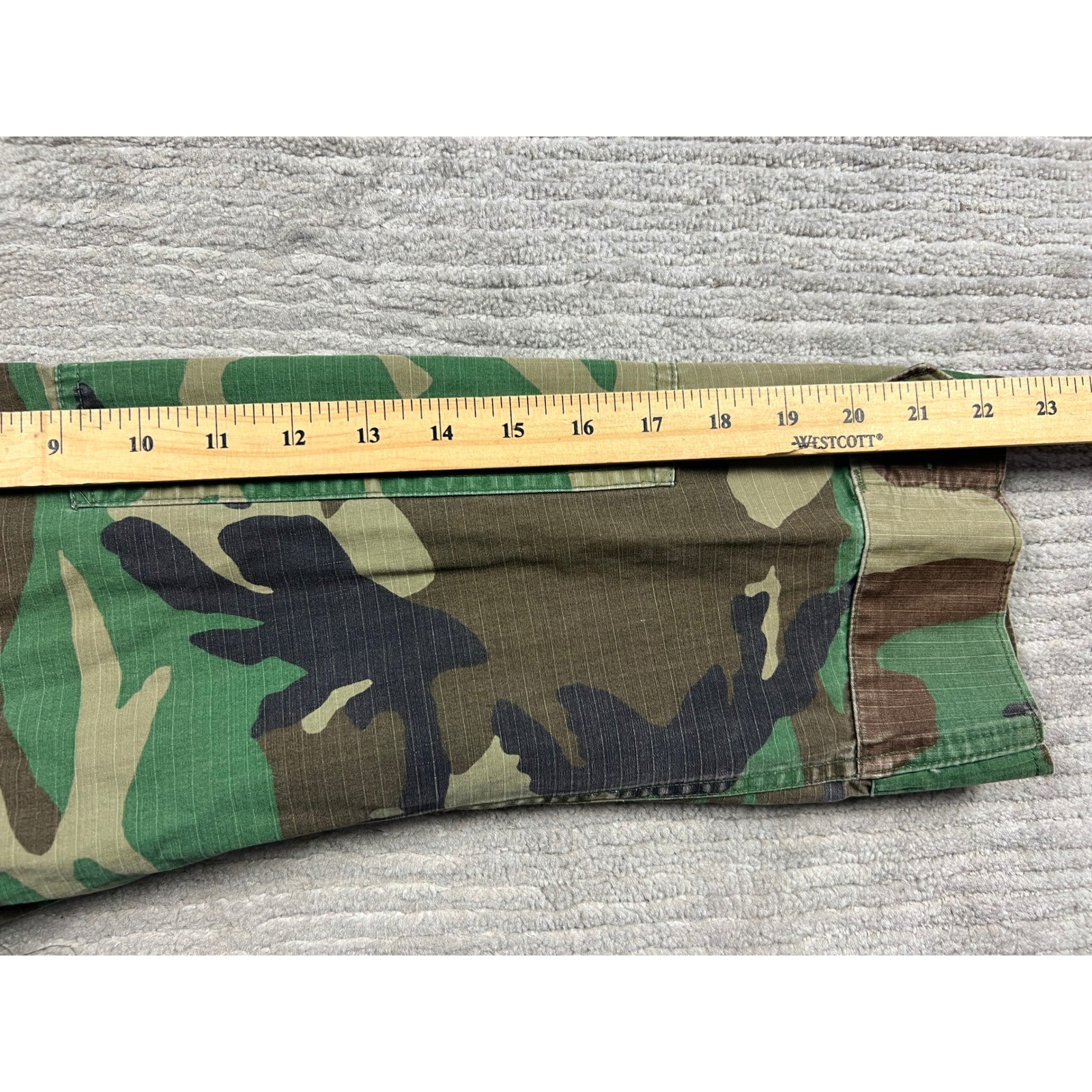 US Military Surplus Jacket Men Medium Regular Green Woodland Camo BDU Field Coat