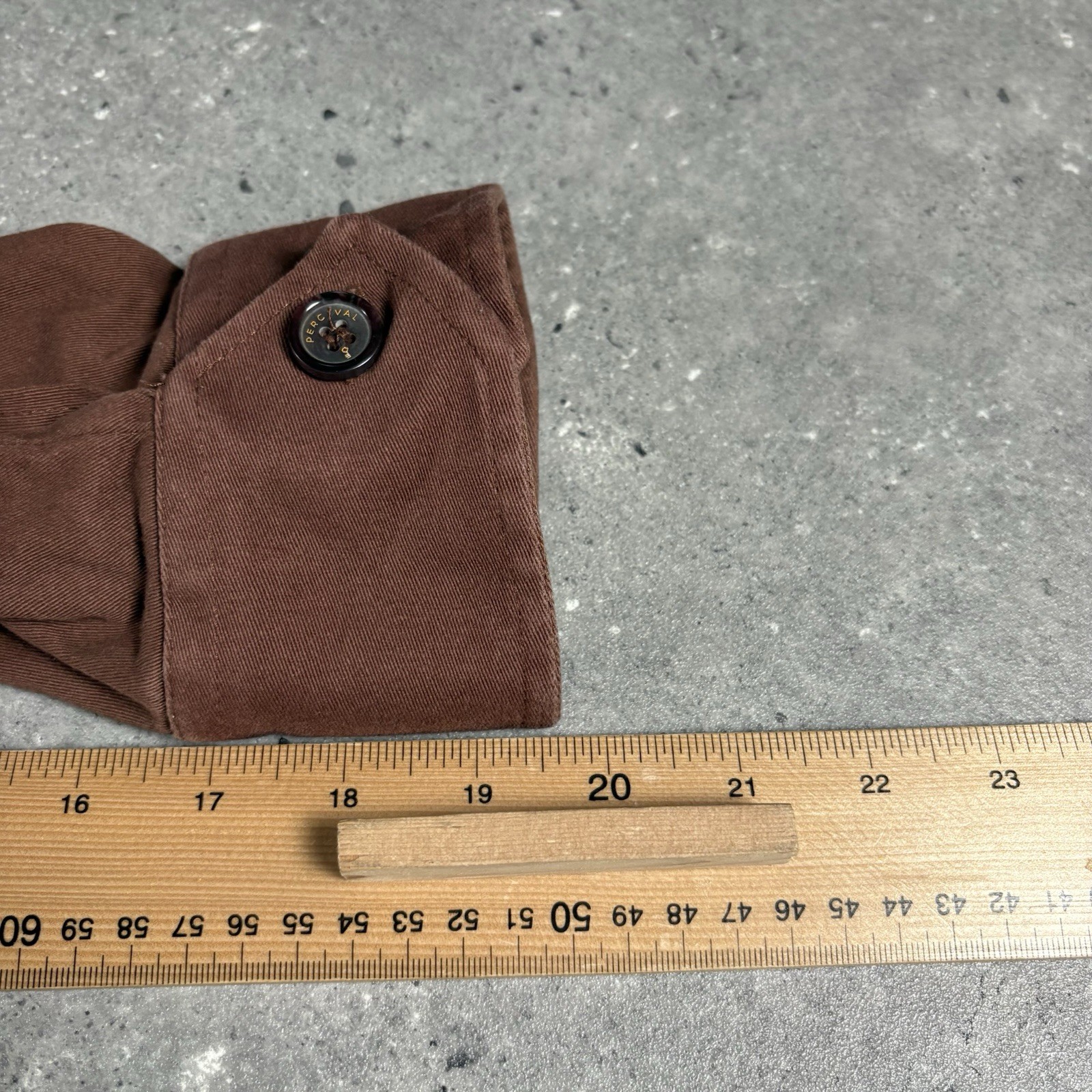 Percival Jacket Mens XL Brown Chore Utility Check Overshirt Utility Shacket