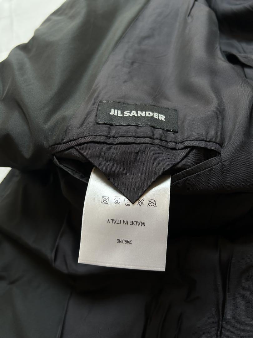 Jil Sander 90s Padded Coat Men’s 52 Black Polypropylene Archival Made in Italy