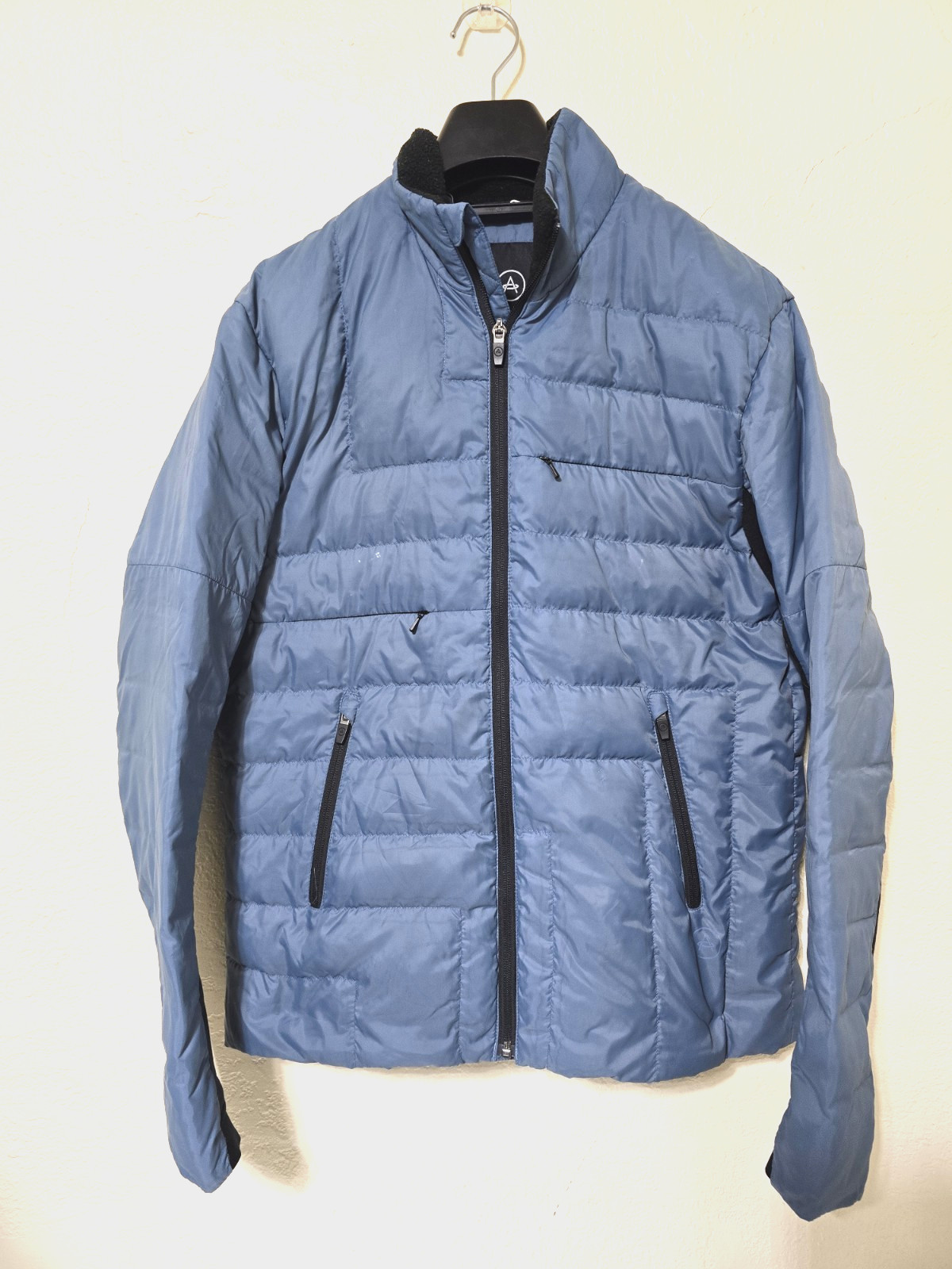 Aether Men’s Blue Goose Down 800 Fill Puffer Jacket Small