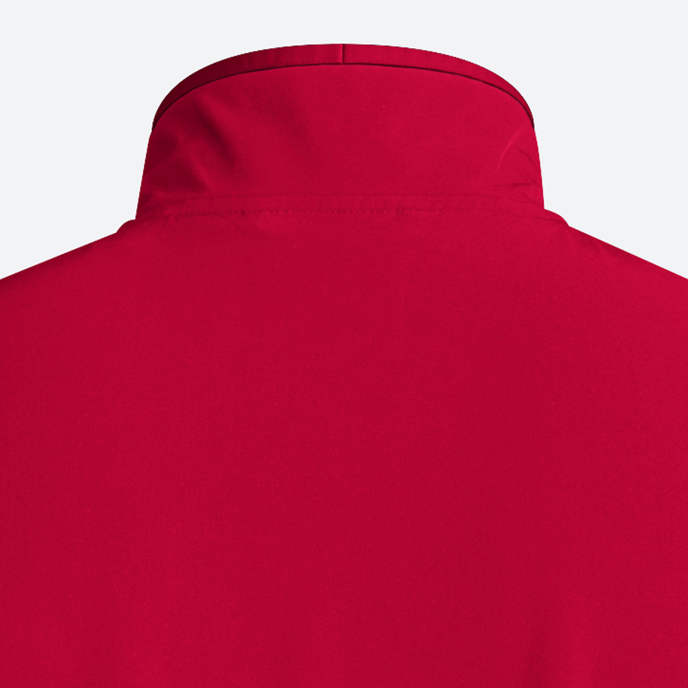 adidas Coach Short Sleeve 14 Quarter Zip Pullover Mens Red Casual Athletic Outer