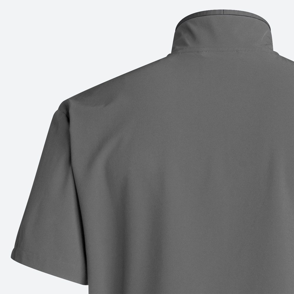 adidas Coach Short Sleeve 14 Quarter Zip Pullover Mens Grey Casual Athletic Oute
